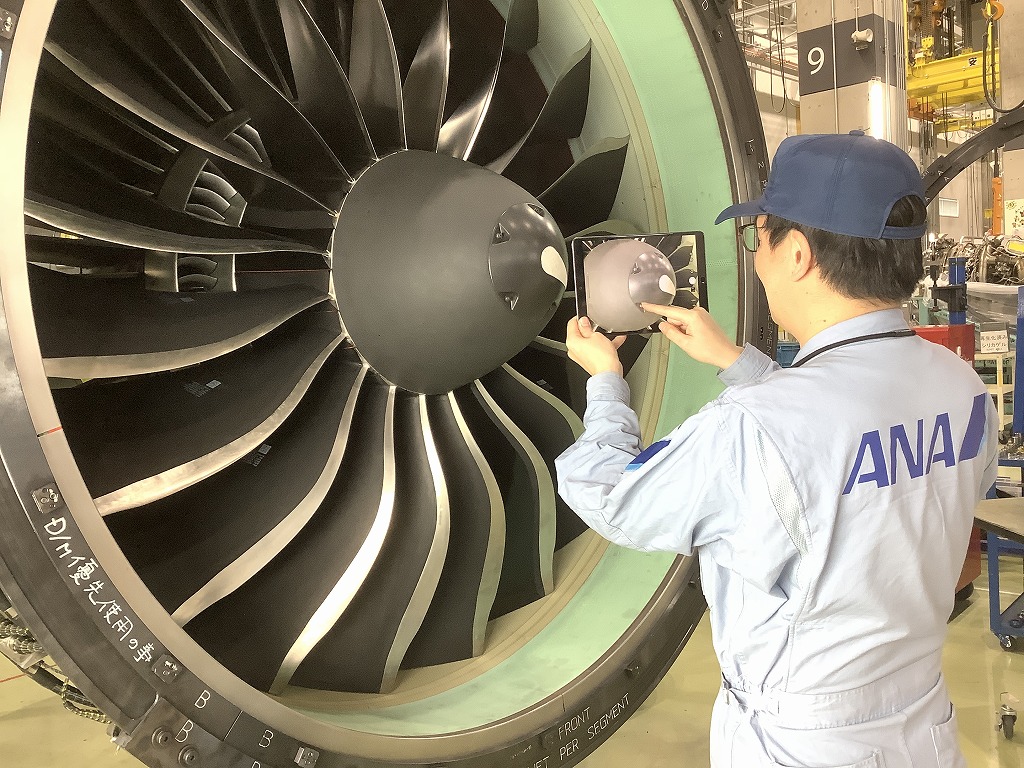 ANA Engine Technics utilizes CareAR in the maintenance work